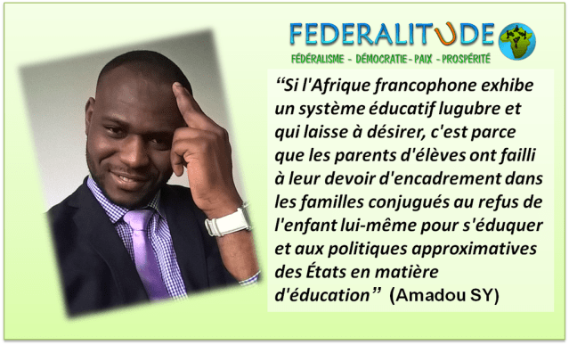 SY Amadou, L’Afrique francophone et la problématique de l’éducation 